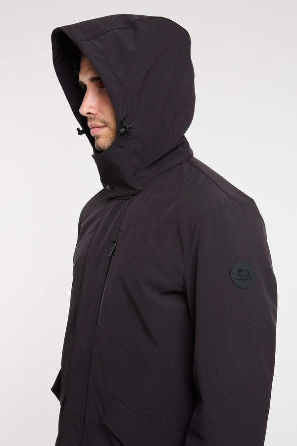 Barrow Tech Softshell Black Jacket by Woolrich - 4