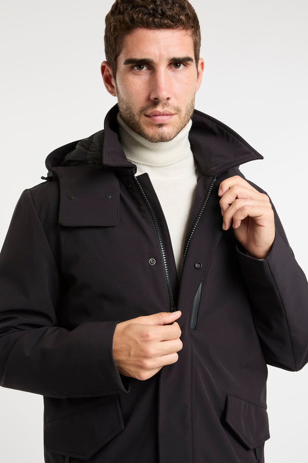 Barrow Tech Softshell Black Jacket by Woolrich - 5