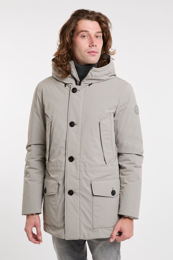 Arctic Parka Nylon Stretch Jackets in Grey by Woolrich - 1