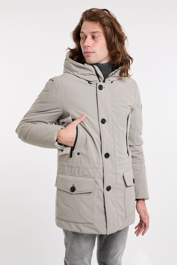 Arctic Parka Nylon Stretch Jackets in Grey by Woolrich - 3