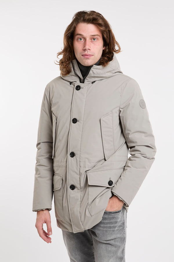 Arctic Parka Nylon Stretch Jackets in Grey by Woolrich - 4