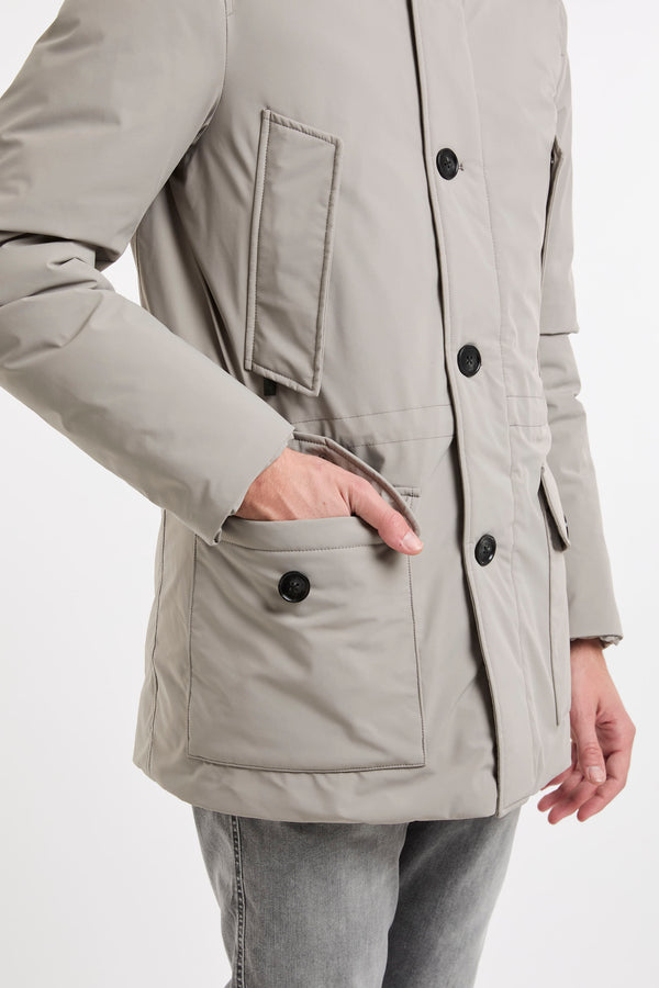 Arctic Parka Nylon Stretch Jackets in Grey by Woolrich - 7