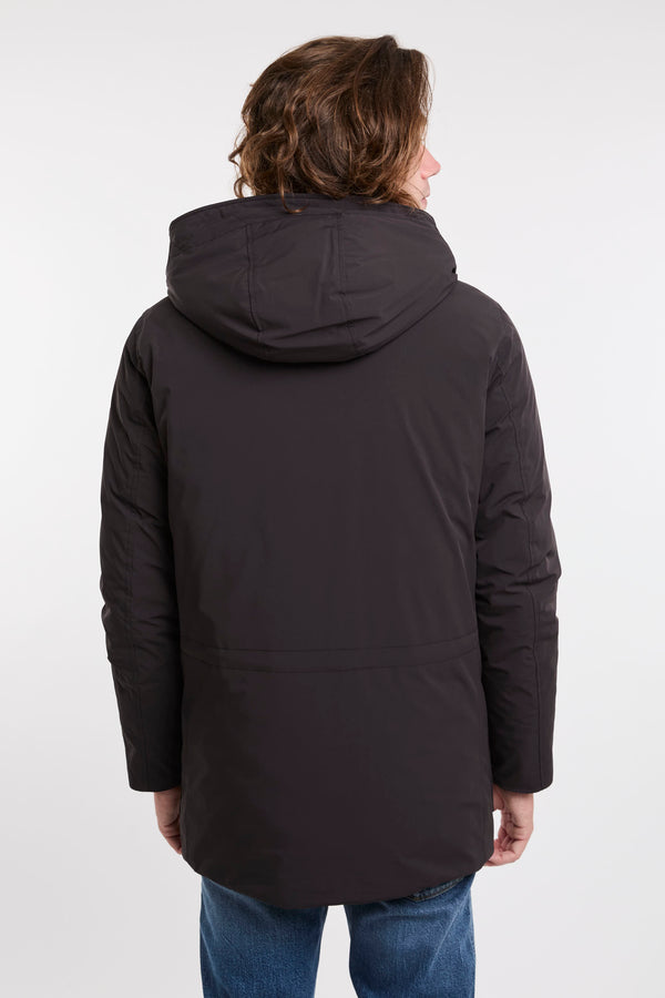 Black Stretch Nylon Arctic Parka Jacket Woolrich - 5