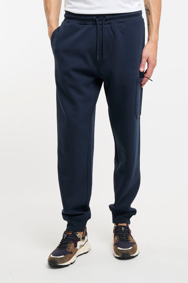 Blue Woolrich Cotton Blend Fleece Trousers - 2