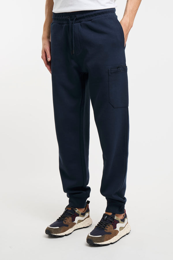 Blue Woolrich Cotton Blend Fleece Trousers - 1