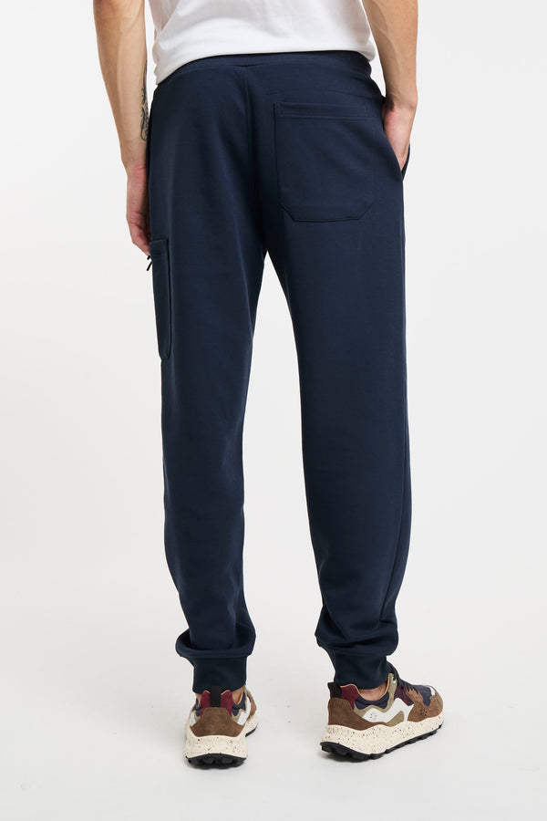 Blue Woolrich Cotton Blend Fleece Trousers - 5