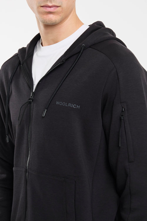 Black Cotton Woolrich Sweatshirt