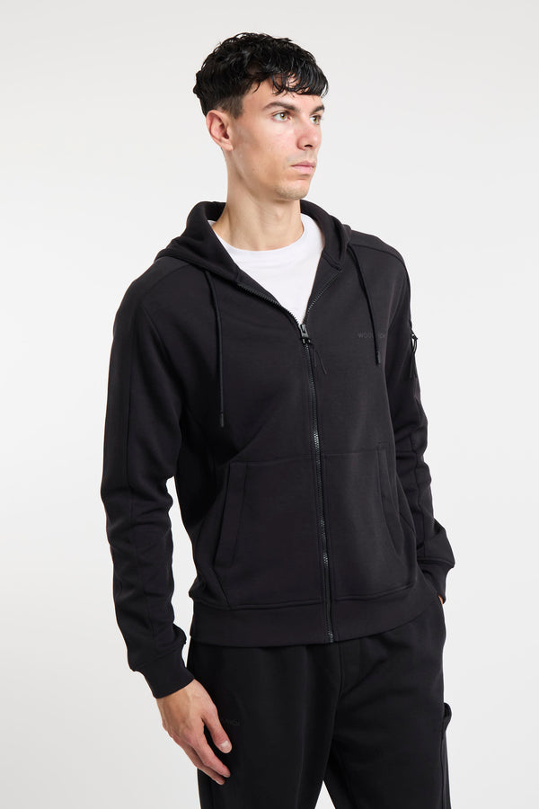 Black Cotton Woolrich Sweatshirt - 5