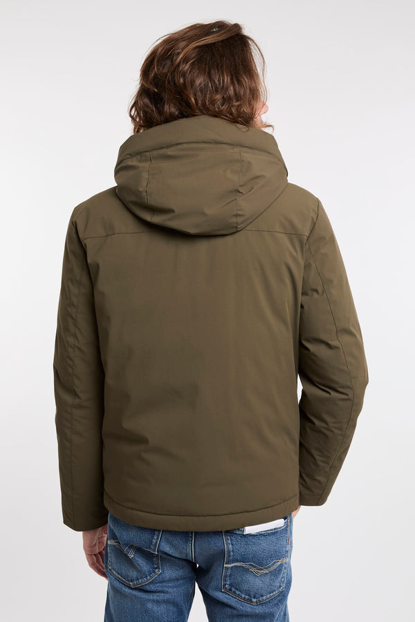 Green Padded Stretch Nylon Jacket Woolrich - 5