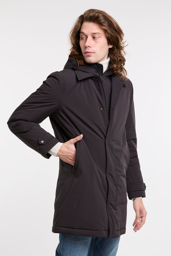 2 in 1 Stretch Nylon Black Jackets Woolrich - 1