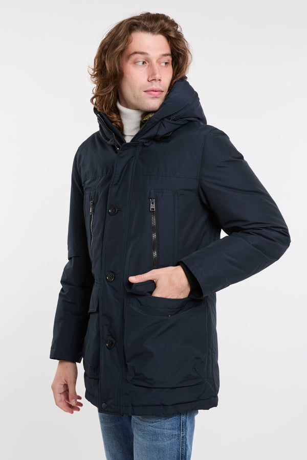 Woolrich Blue Ramar Cloth Arctic Parka Evolution Jacket - 3