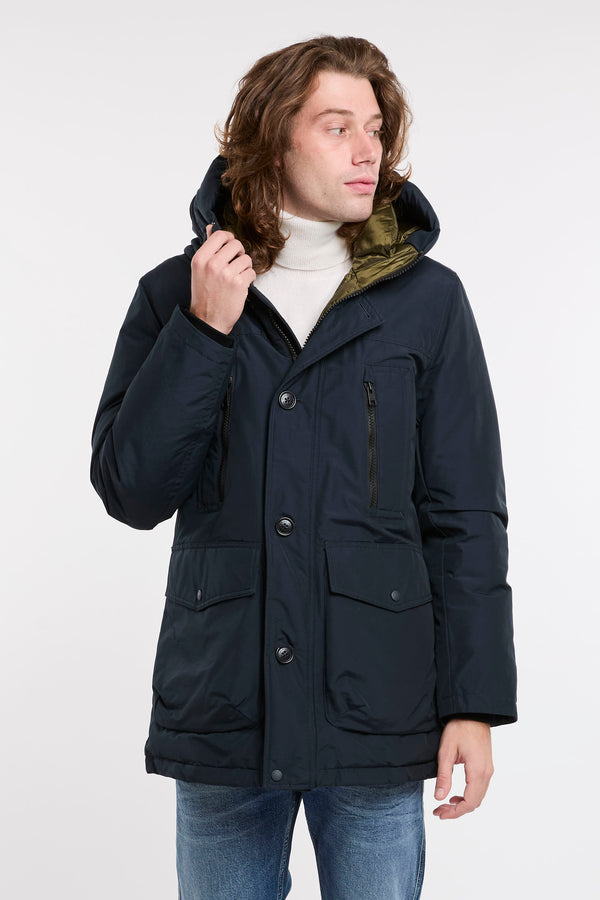 Woolrich Blue Ramar Cloth Arctic Parka Evolution Jacket - 4