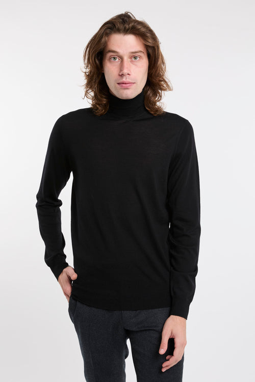 Drumohr Baumwolle/Nylon Schwarz Pullover