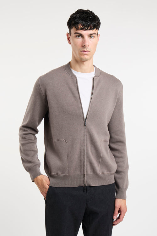 Maglia aperta con zip