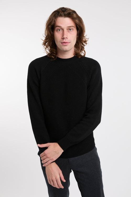 Drumohr Black Fabric Sweater Drumohr-2