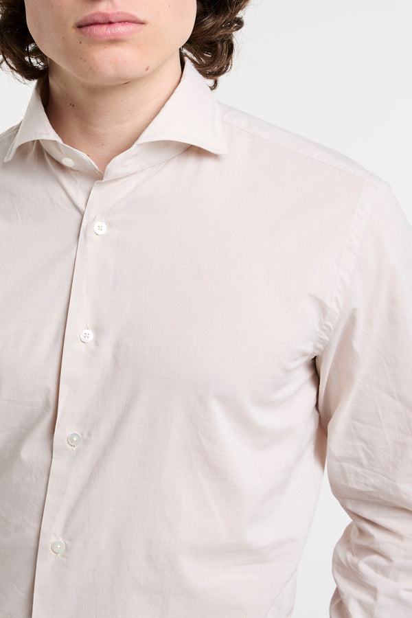 Camicia in cotone tinta unita - 4