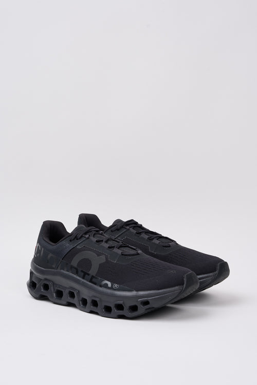 Black Fabric Cloudmonster Sneakers On-2