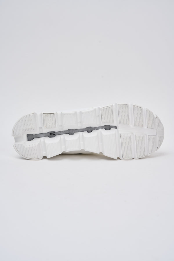 Cloud 5 Woven Fabric White Sneakers On - 5