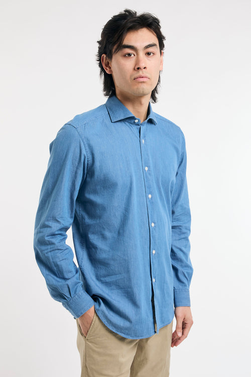 Camicia regular in denim