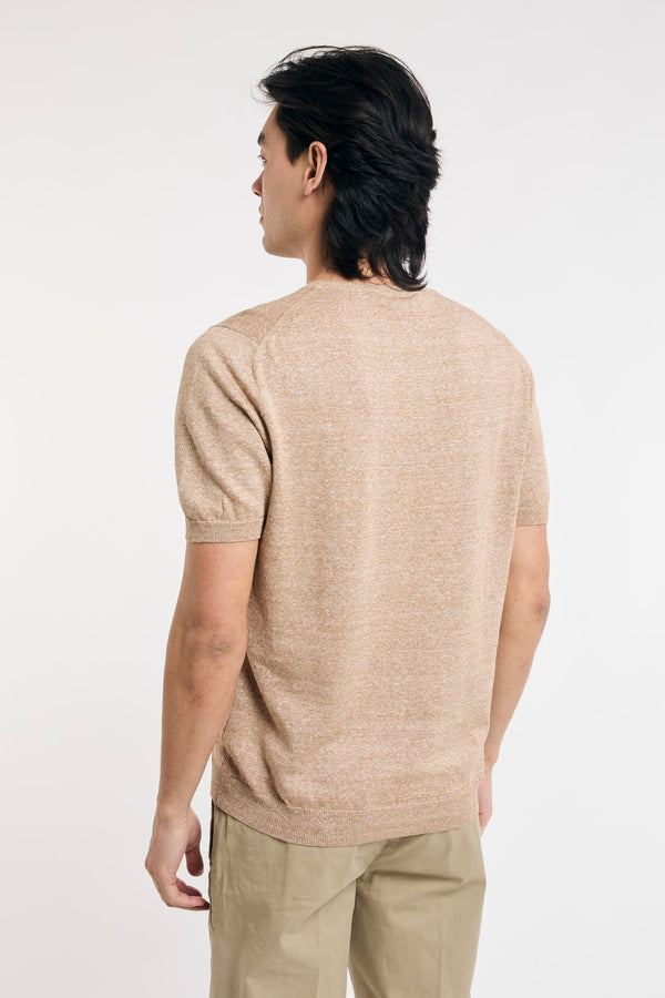 T-shirt in lino e cotone - 6