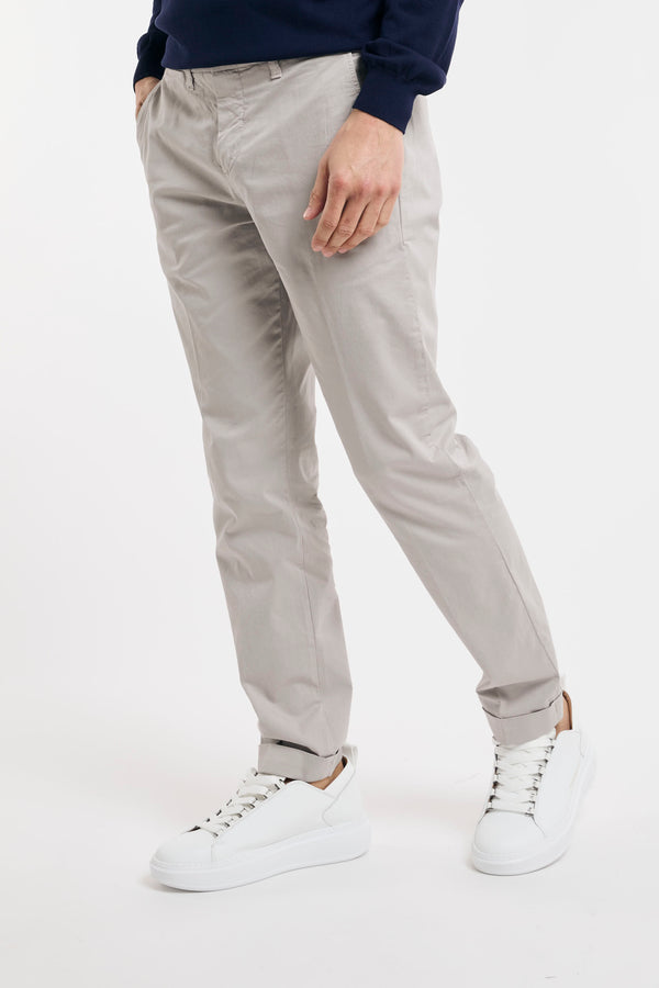 Pantalone slim in gabardina stretch - 1