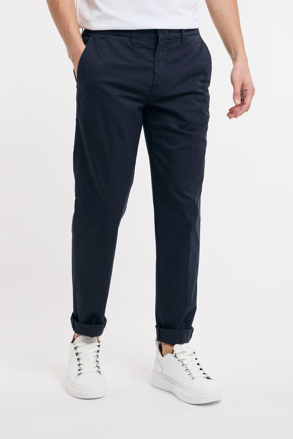 Pantalone slim in gabardina stretch - 3