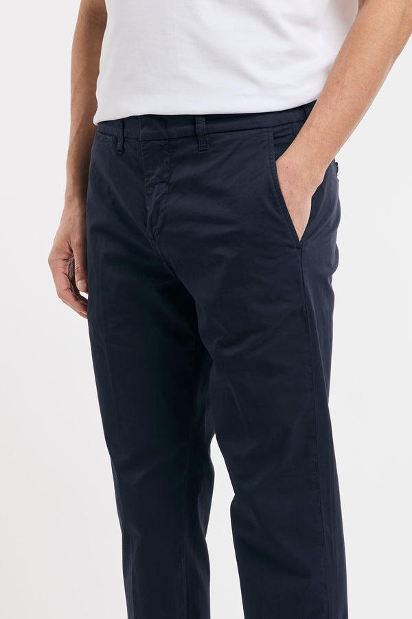 Pantalone slim in gabardina stretch - 4