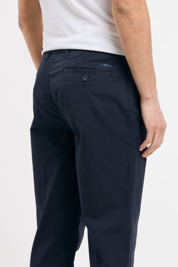 Pantalone slim in gabardina stretch - 7