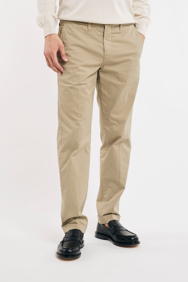 Pantalone slim in gabardina stretch - 1