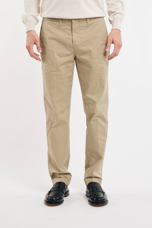 Pantalone slim in gabardina stretch-2