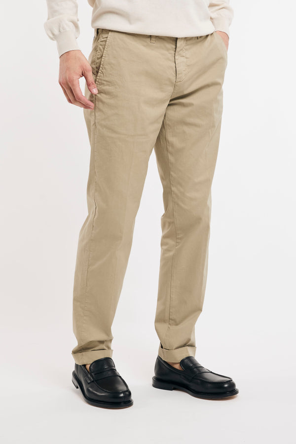 Pantalone slim in gabardina stretch - 3