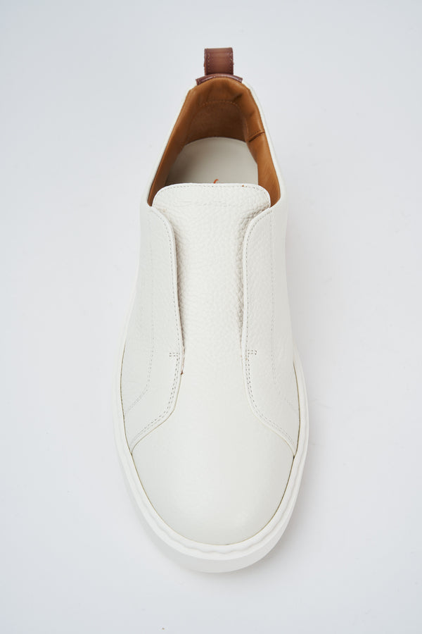 Sneaker slip-on in pelle bottalata - 4