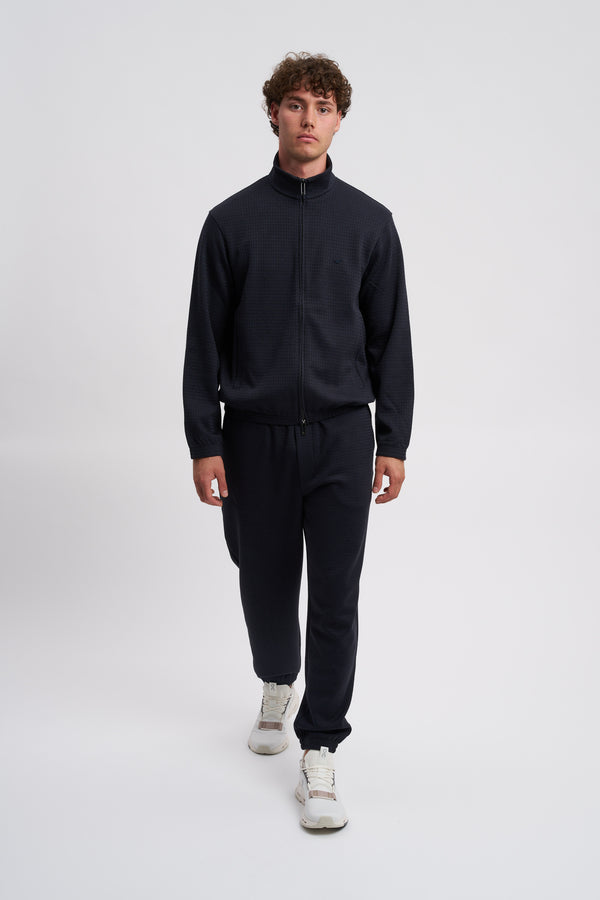 Felpa full zip in jersey jacquard misto lyocell ASV - 7