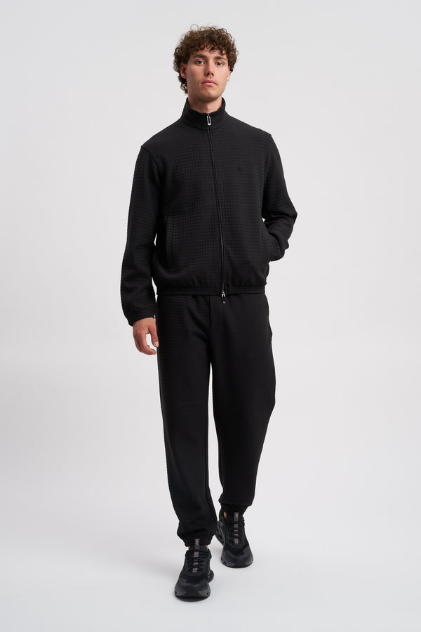 ASV full-zip sweatshirt in lyocell-blend jacquard jersey - 2