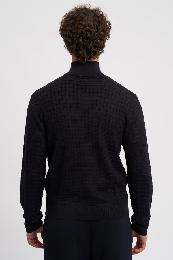 All-over jacquard cardigan - 4