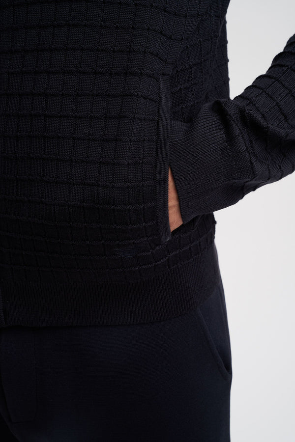 Cardigan a lavorazione jacquard all over - 5