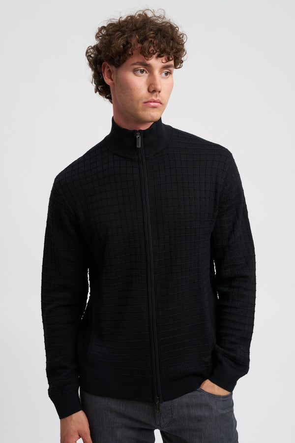 Cardigan a lavorazione jacquard all over - 5