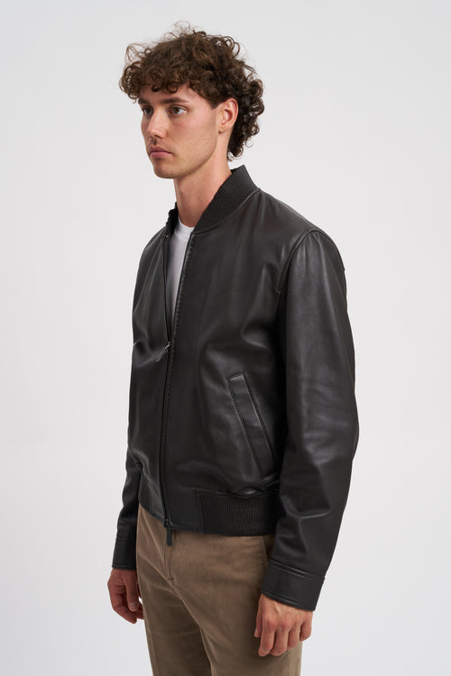 Blouson in nappa di agnello anilina-2