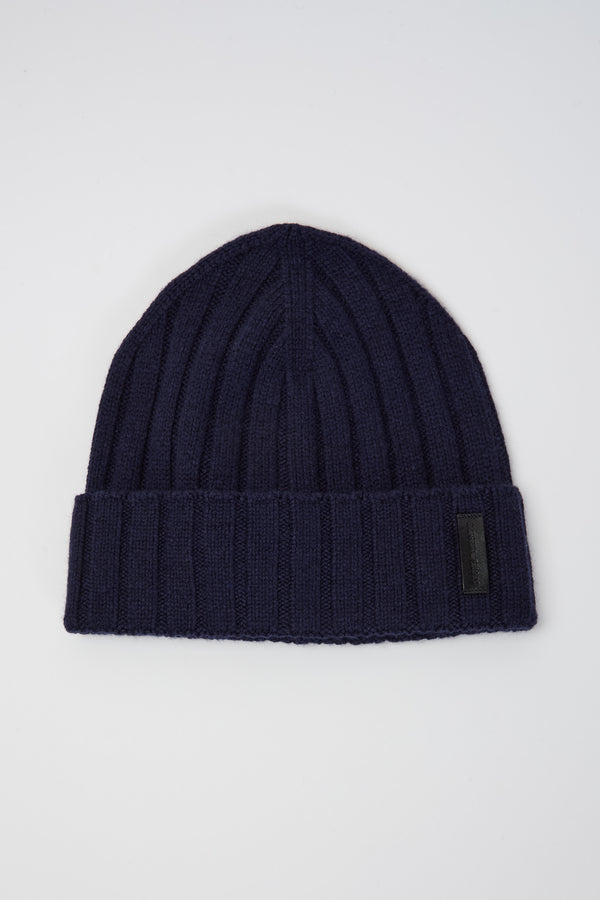 Cappello in misto lana e cashmere ad intercosta - 1