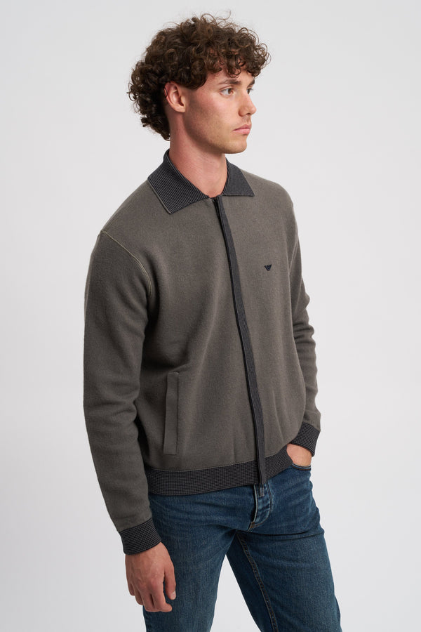 Maglia in lana con logo ricamato sul petto - 3