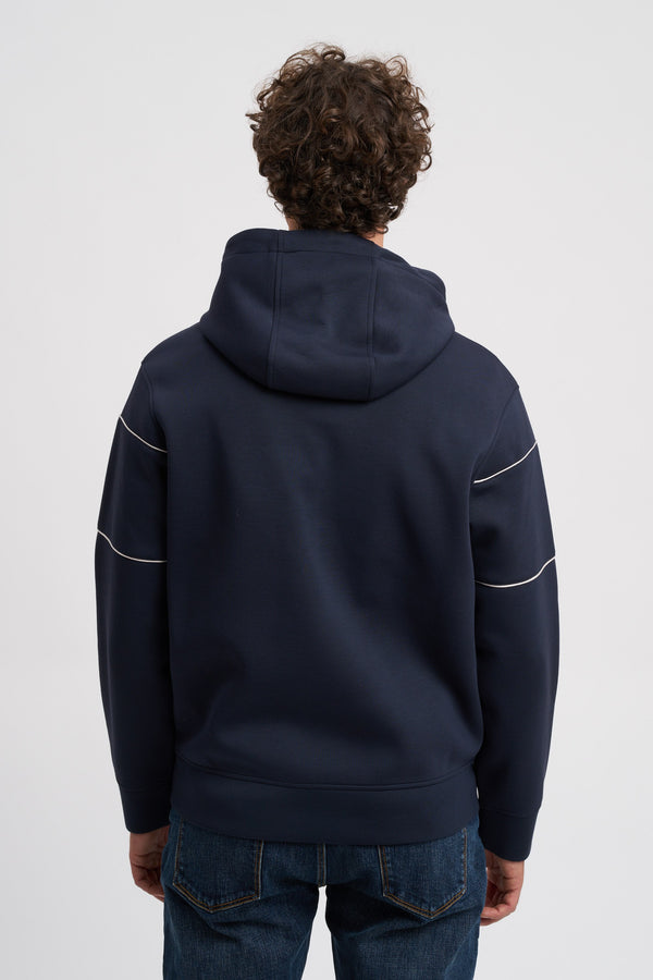 Double jersey hoodie with 3D effect logo - 4