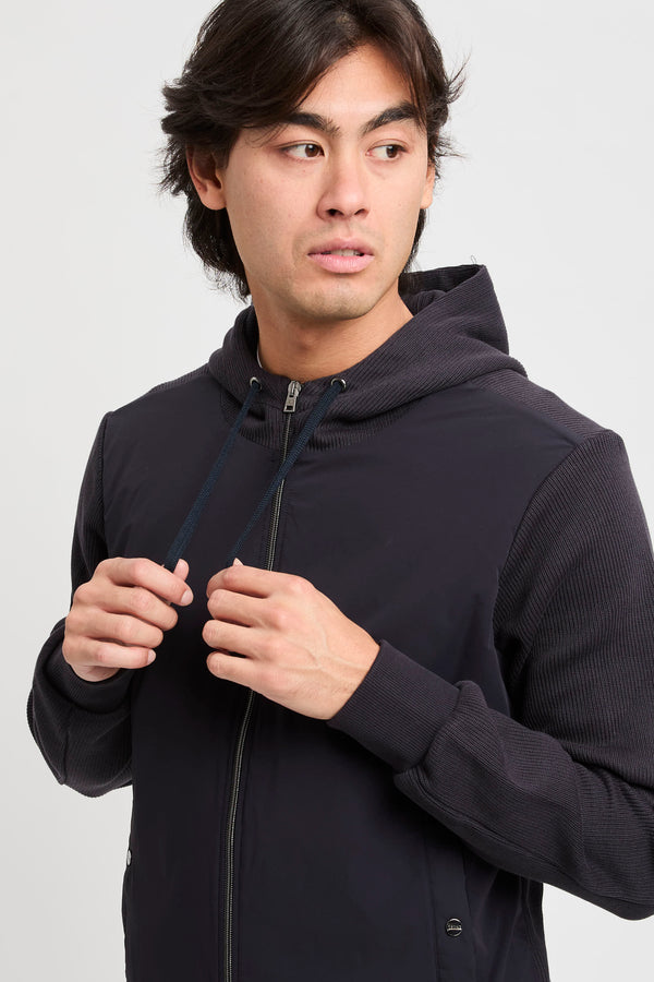 Giacca Resort in Knit Effect Interlock e travel nylon ponente - 5