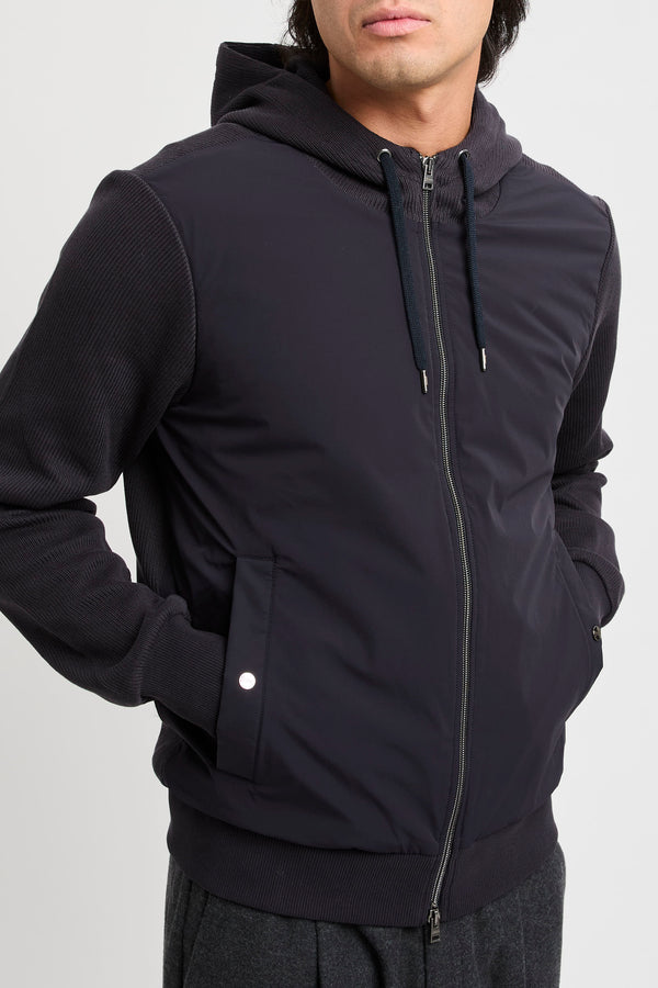 Giacca Resort in Knit Effect Interlock e travel nylon ponente - 6