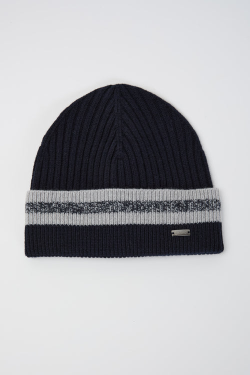 Berretto Beanie Resort in double rib wool