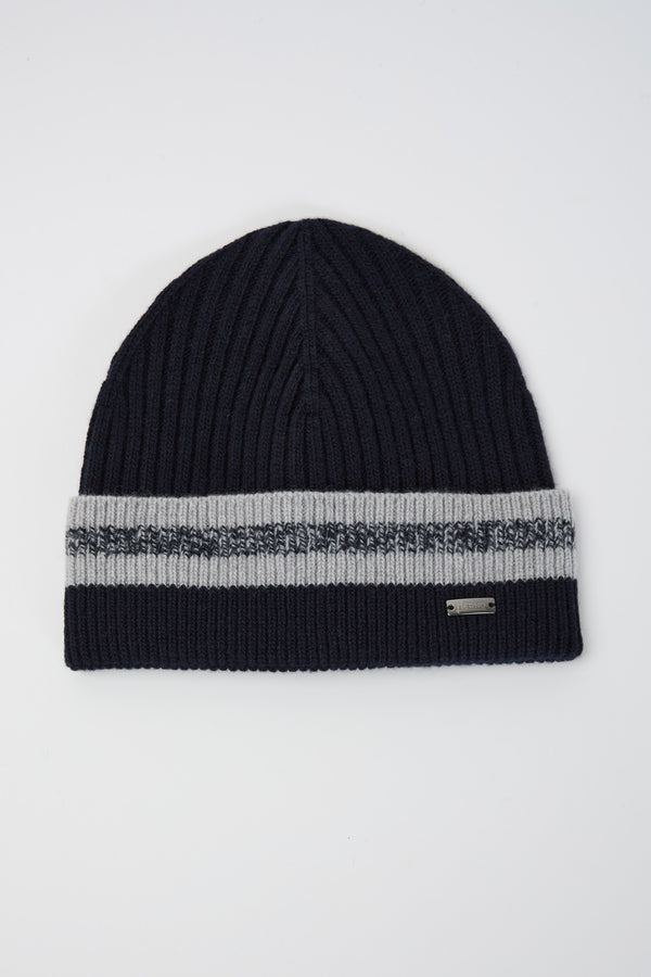 Berretto Beanie Resort in double rib wool - 1