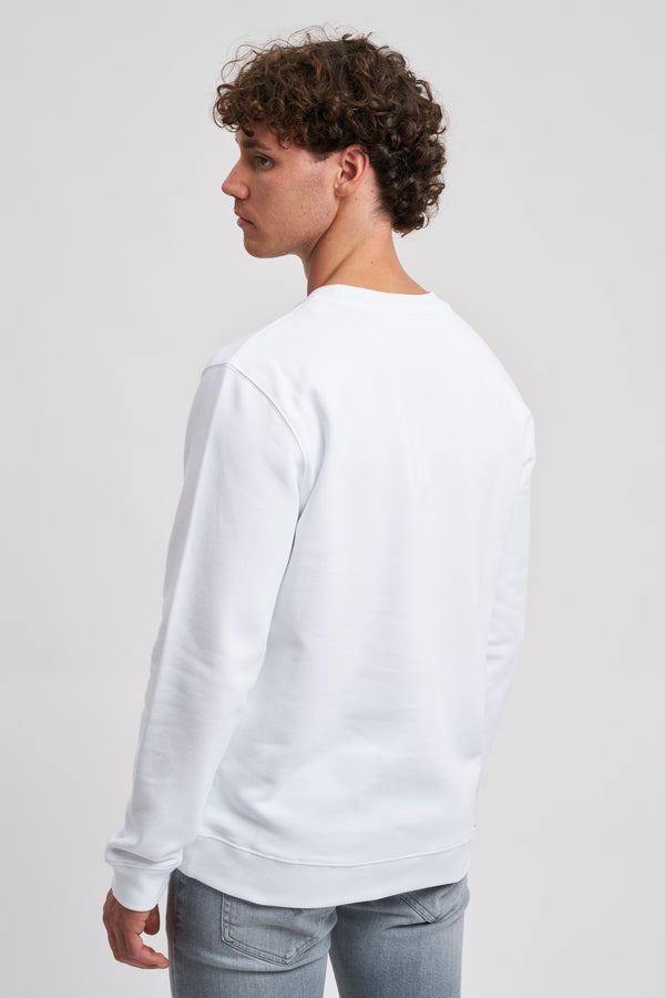 Normales Baumwoll-Sweatshirt mit Rundhalsausschnitt - 4