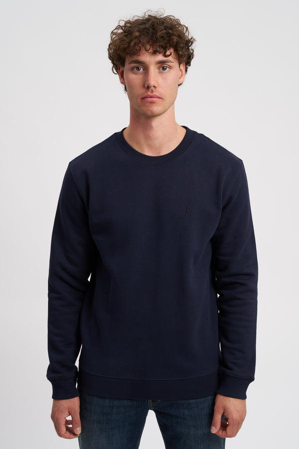 Regular crew neck cotton sweatshirt - 2