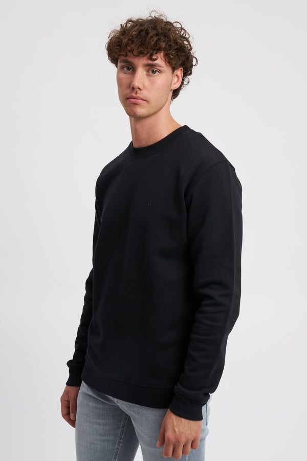 Felpa girocollo regular in cotone - 3