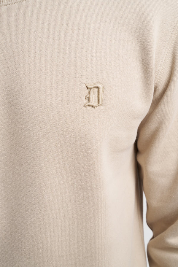 Felpa girocollo con logo ricamato - 6