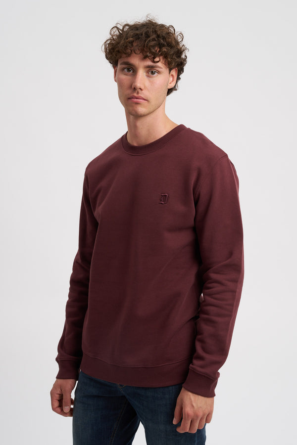Crewneck sweatshirt with embroidered logo - 1